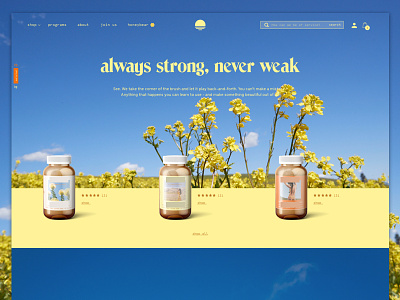 A feel good homepage e commerce ecommerce homepage