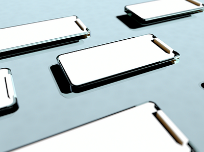 I Phone X Alt Screen Mockups - Tempered Glass 3d rendering cinema 4d design mockups templates ui