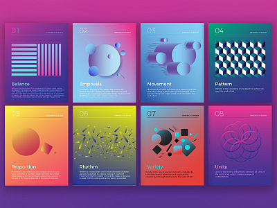 Principles Of Design elements of design gestalt gradients minimal posters principles of design