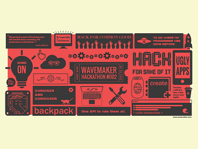 Wavemaker Hackathon hackathon infographic poster