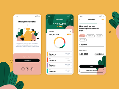 Investment App app design finance investment ui