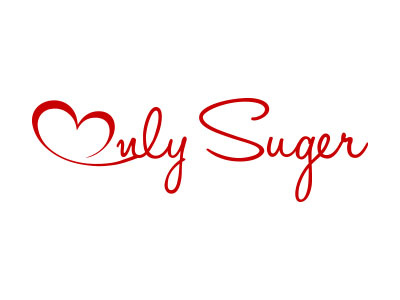 Only Suger creative heart letter logo love red suger symbol