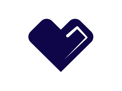 Heart blue cute heart icon love