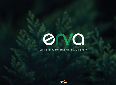 ENVA logo branding design graphic design illustration logo typography vector