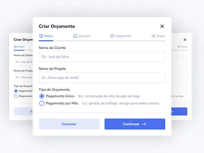 ERP Modal UI app app ui brasil design figma figma brasil modal ui