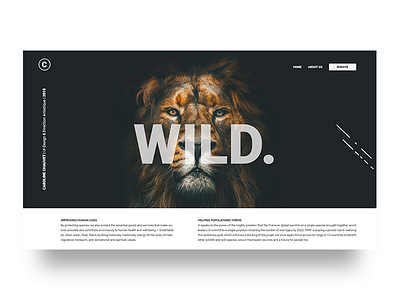 WILD animals app mockup nature sauvage ui ux wild wildlife wwf