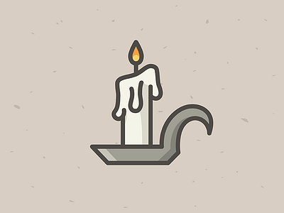 Candle Iconoween candle halloween icon iconoween illustration melting october