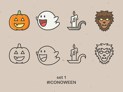 Iconoween Set 1 halloween icon set iconoween icons illustration october
