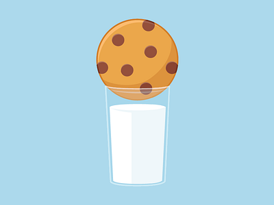 Cookies And Cream chocolate chip cookie design dunk illustration milk