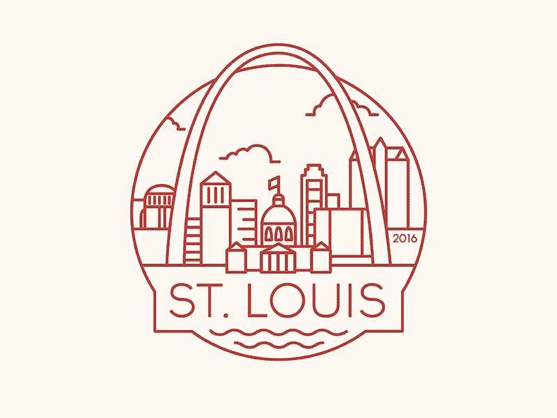 St Louis - Travel Badge city city badge design gateway arch icon illustration missouri st louis travel travel badge