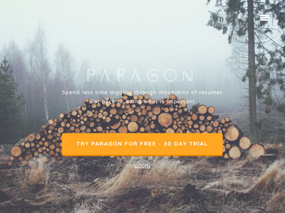 Paragon Home Page - Hero app hero saas