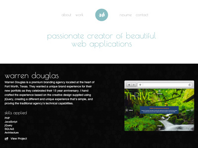Portfolio Home portfolio responsive web design