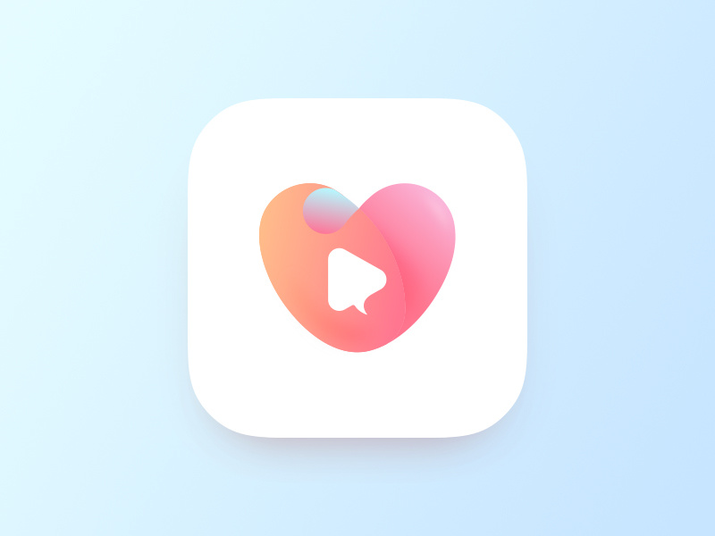 Video dating app icon by Vino Huang on Dribbble