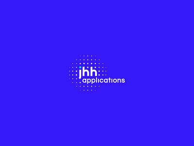 Branding + Identity // JHH applications blue branding and identity logo design technology virtual reality