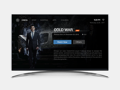 The Cinema Desktop of smart TV tv