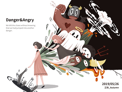 Danger&Angry design illustration
