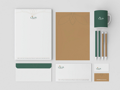 Lilia Residential Complex Stationary Design branding design graphic design logo vector