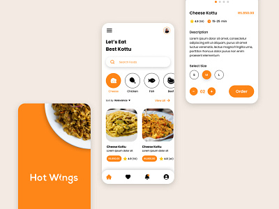 Food Delivery App UI Design adobe xd android app app design application design figma graphic design iphone mobile app design mobile ui ui uiux