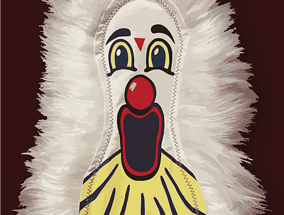 ICP carnival punk cartoon clown commission design digital gouache illustration painting vector