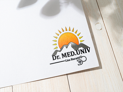 Dr.med logo graphic design logo typography