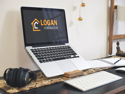Logan contractor design graphic design illustration logo typography