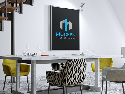Modern Interior Design branding graphic design logo typography