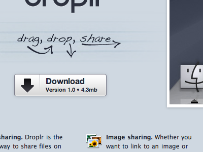 A download button blue download drag drop droplr icons images share
