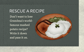 Rescue a Recipe