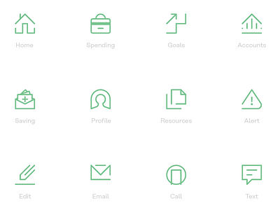 Financial App Icon Set app financial icon iconography icons ui