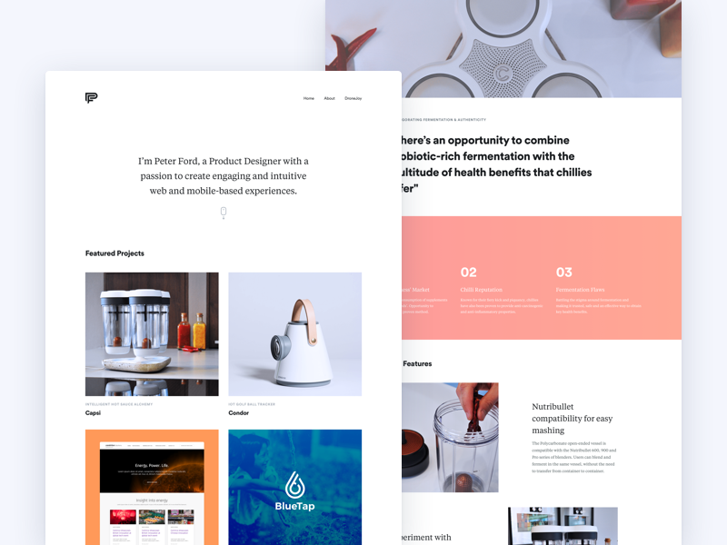 Personal Website Update - Peter Ford Design 👨🏻‍💻 by Peter Ford on Dribbble