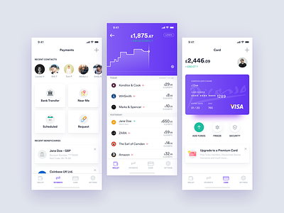 Cryptocurrency Card - App Concept 💳