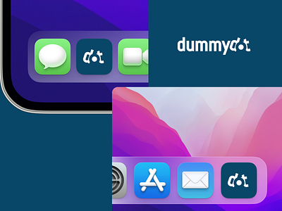 dummydot Logo app branding design dot ios logo ui ux