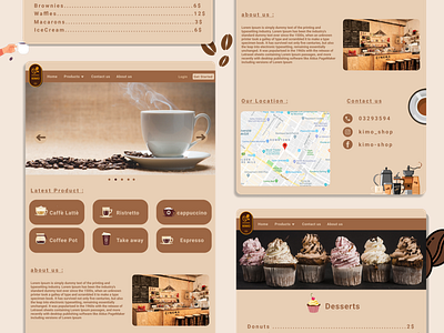 Landing Page Coffee-Shop admin app branding coffee coffeeshop design html js landingpage logo ui ux web webpage wireframes