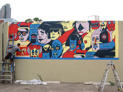 Adult Swim Comicon Mural