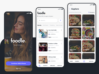 Foodle: Delivery app ui dailyui food ecommerce