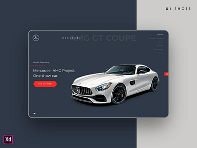 UI Shot: GT Coupe dailyui webdesign landingpage