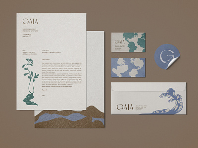 Gaia | Brand identity & Stationery design brand identity branding design graphic design illustration logo typography vector