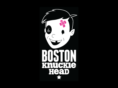 Boston Knucklehead Logo bkh boo boos illustration logo