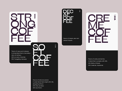 Dribble Coffee Shop Coffee Labels black coffee clean coffee coffee cards coffee culture coffee labels coffee shop dark coffee design minimalistic products shop stylish ui ux