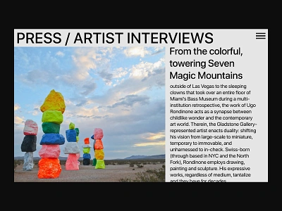 Art Shop Interviews art art shop artist clean desktop graphic design interview masterpiece minimalistic mobile mobile shop modern modern art press product page sculpture simple typography ugo rodrione