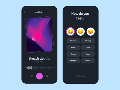 Mood Tracking & Meditation App — Meditation in Progress by Ihor ...