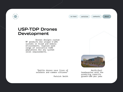 Military Drones — About about clean desktop drone drones information military minimalistic modern promo site technology typography ui ux war web website