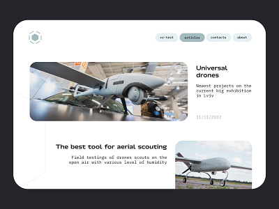 Military Drones — Articles article articles balanced clean composition desktop drones images military minimalistic modern promo promo site technology typography ui ux war web website