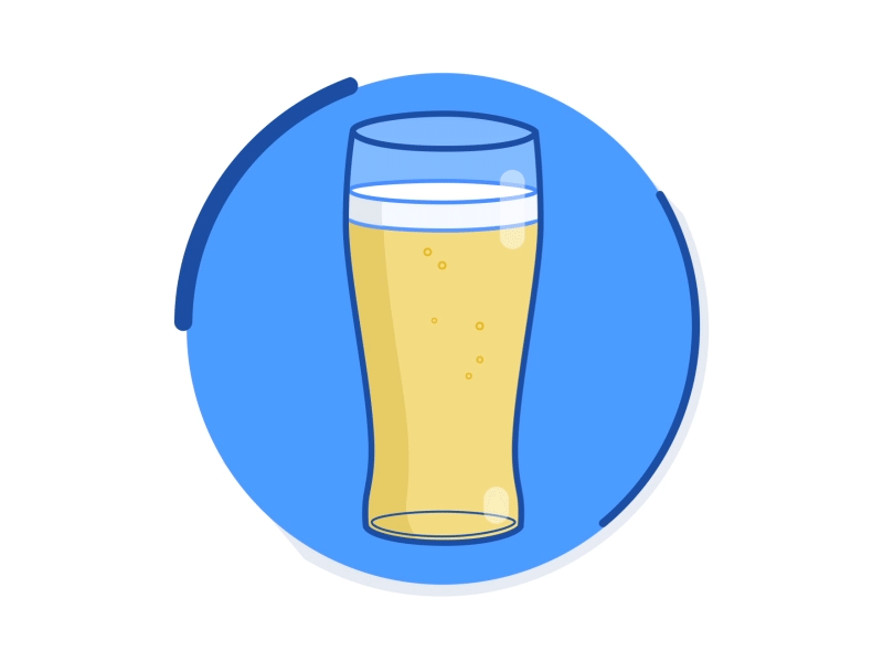 Mmmmm beer.... 2d aftereffects animation beer flat flat design gif logo stroke