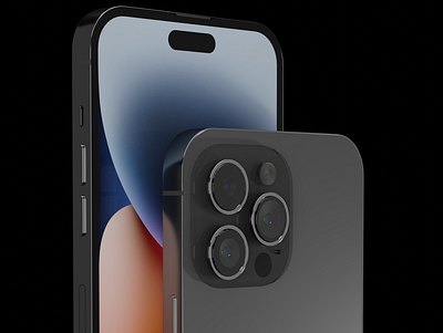 iPhone 14 Pro 3d apple concept design illustration iphone14 productdesign