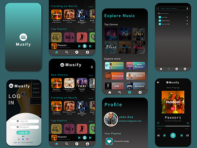 Musify- A music streaming app.