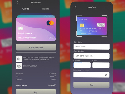 Credit / Debit Card Checkout Design by Smita Sharma on Dribbble