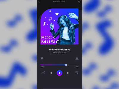 Music Player Design app branding design graphic design illustration logo typography ui ux vector