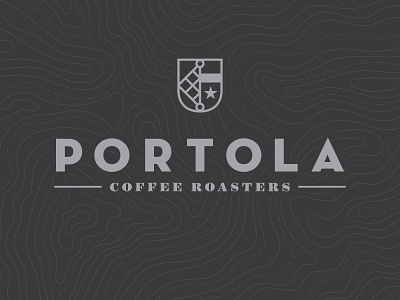Portola brand redesign branding coffee crest lines logo map mark portola sextant shield third wave topography
