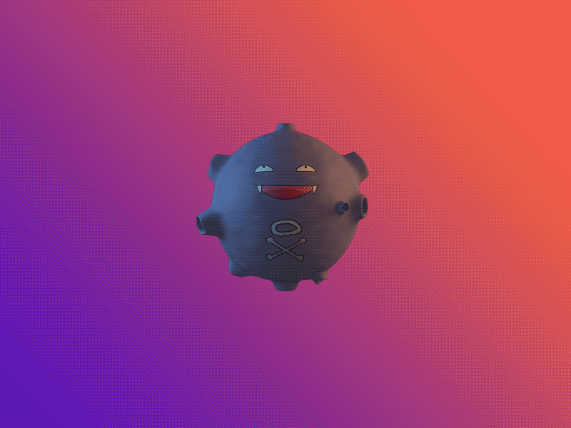 Pokemon Koffing c4d pokemon